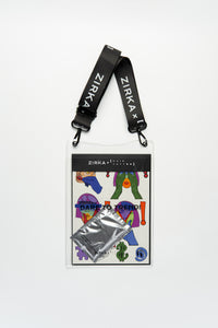 Zirka branded strap and colorful packaging on a white background